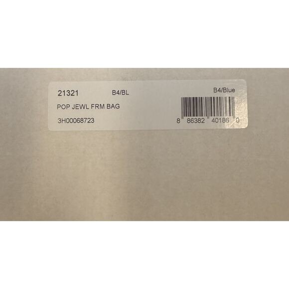 NWT RARE Coach Poppy Patent Floral Fur Bag 21324 BA/BL Navy Blue with Dust Bag - Picture 13 of 14